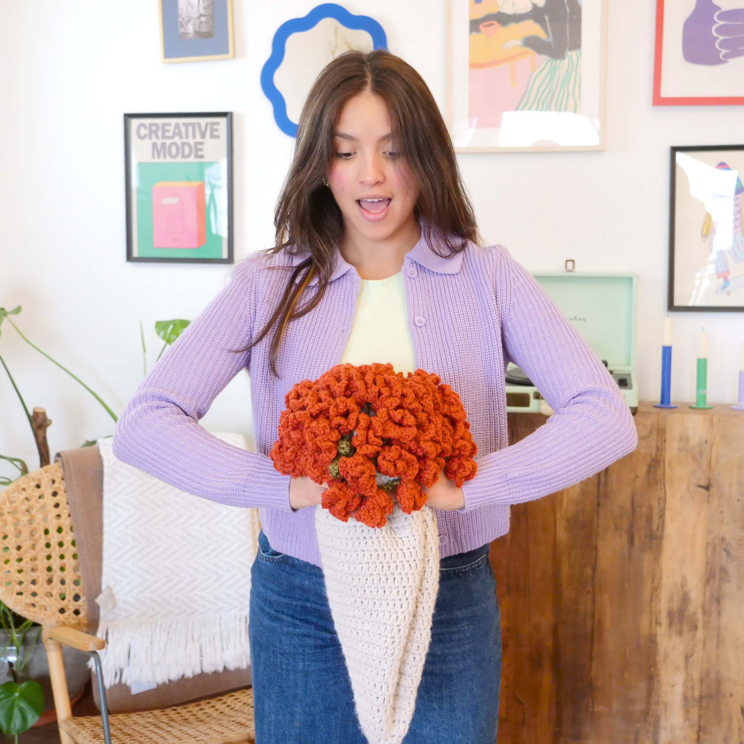 Flower Bouquet Blanket Pattern
